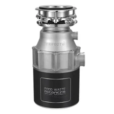 3/4 Hp. Continuous Feed Commercial Garbage Disposal with Sound Reduction and Pow