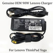 Genuine 90W Lenovo Adapter Charger ThinkPad X1 Carbon 0B46994 Yellow Square Tip