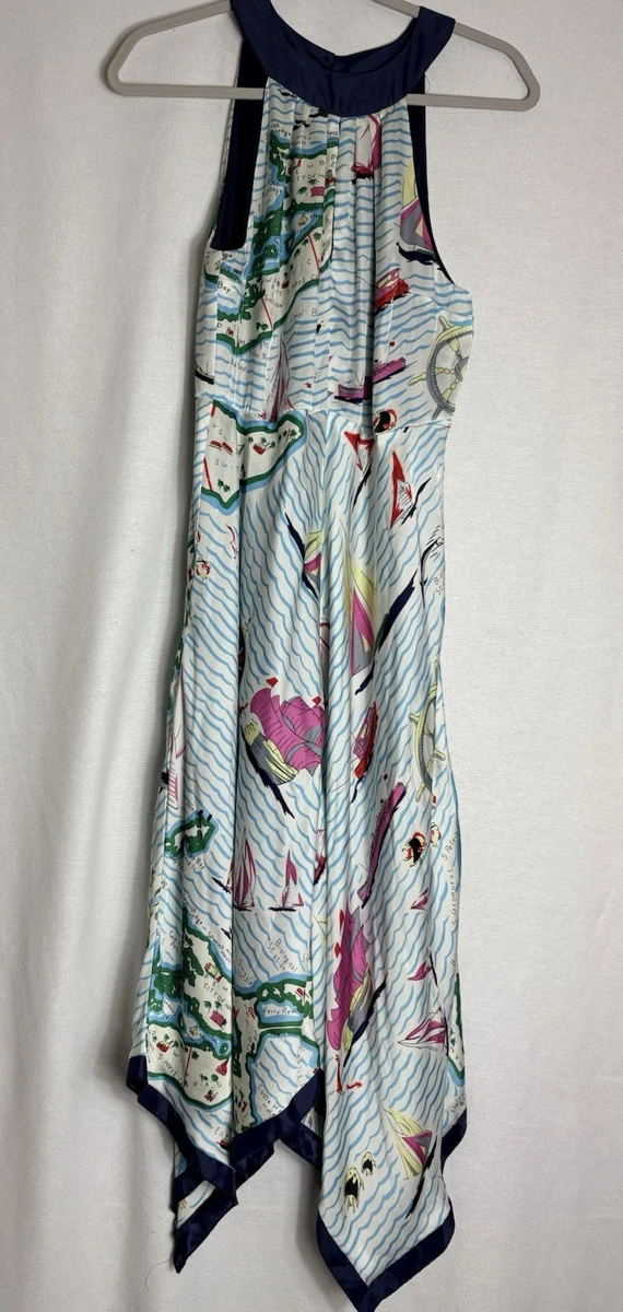 colorful floral midi dress Vibrant Floral Midi Dress- Women's Preppy Dress- THML Floral Dress Medium