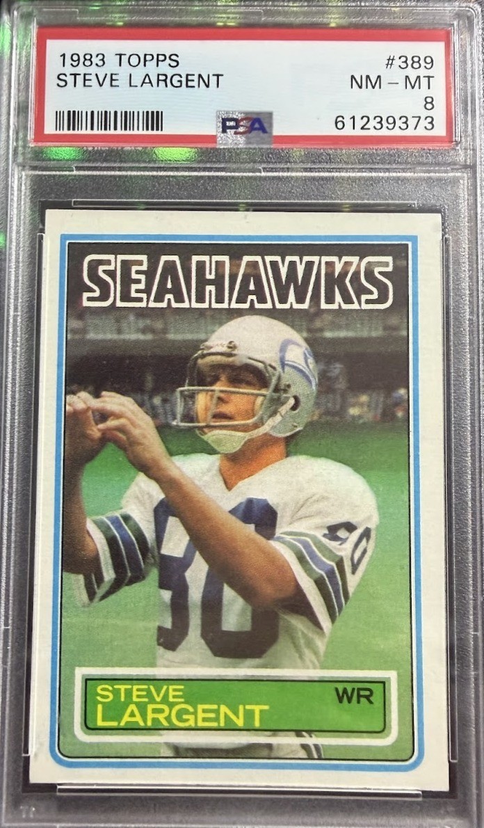 1983 Topps #389 Steve Largent VINTAGE NEAR MINT PSA 8