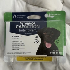 Pet Armor Capaction- Flea Tablet Treatment for Medium/ Large Dogs (Over 25 lbs)