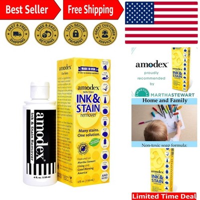Clean & Fresh Scent Liquid Ink and Stain Remover - 4 oz Professional Formula