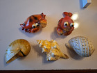 Lot of 5 Resin Shells/Lobster/Crab Coastal Nautical Decorations — photo 1