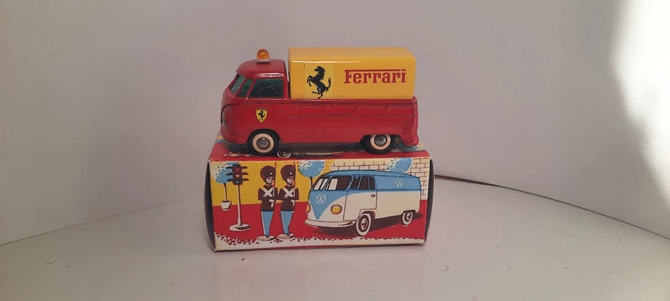 TEKNO DINAMARCA VW VOLKSWAGEN 408 FERRARI RACING TEAM VAN vintage 1/43 código 3 caja Foto 2 de 4