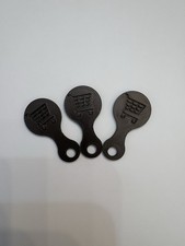 Black Shopping Cart Key Reusable Aldi Cart Key No Coin Needed Keychain Tool