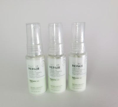 3x NatureLab Tokyo Perfect Repair Leave-In Conditioner & Detangler 1 oz Travel