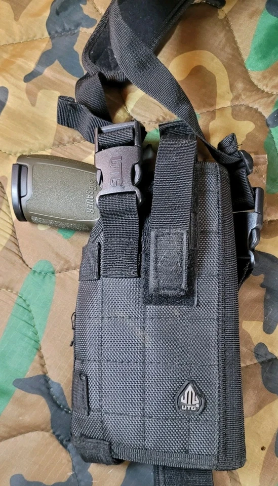 Utg Universal Marco Mediano a Grande Pistola Nylon Funda de Hombro para Mano Derecha Foto 2 de 4