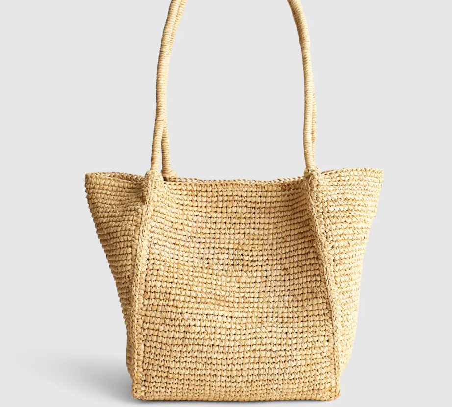 Madewell The Lexington Small Tote in Raffia