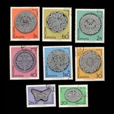 Hungary, Scott 1570-1577, Halas Lace Designs, 1964, used, 113283