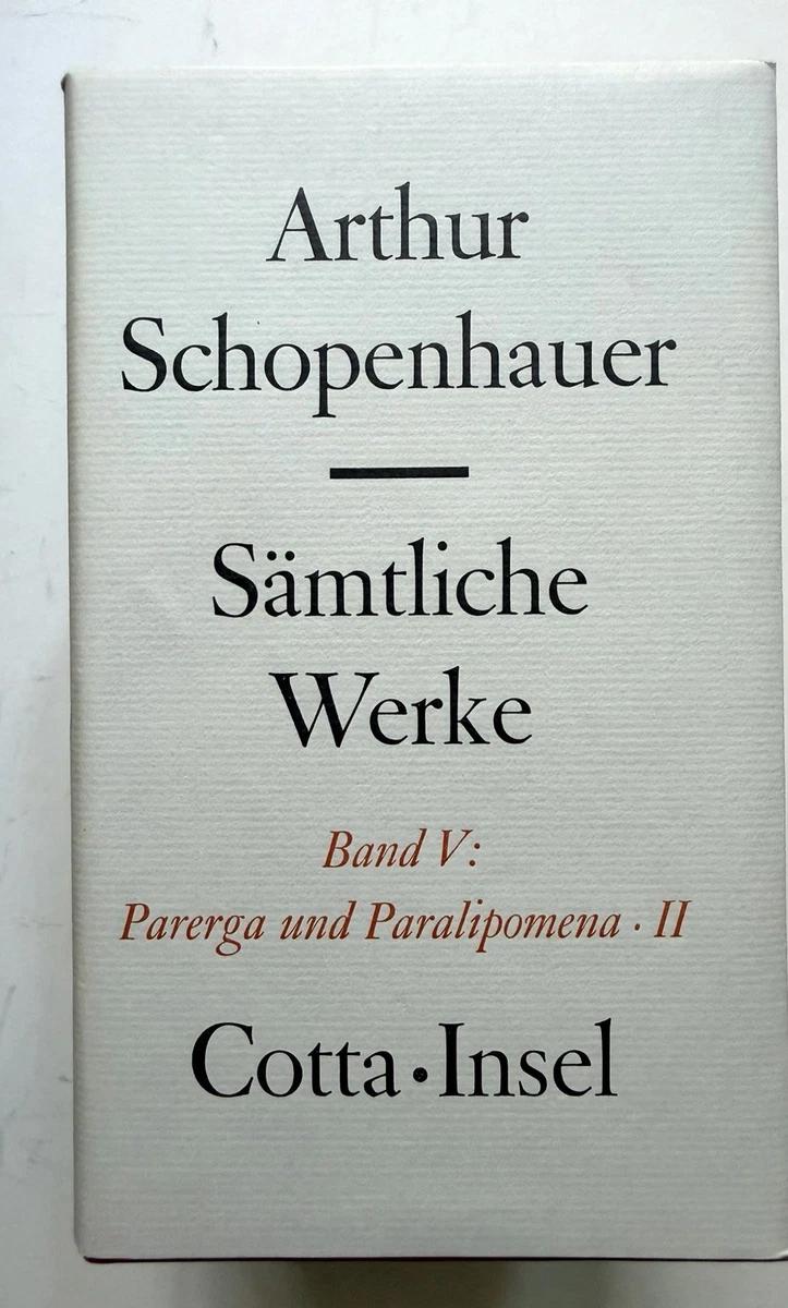 Schopenhauer Werke in Antiquarische Bücher online kaufen | eBay.de