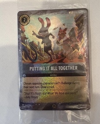 Sealed Putting It All Together Lorcana Movie Promo Zootopia New Judy Hopps