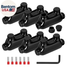 Insulated Inline Splice Connector 2/0-6 Gauge Aluminum to Copper Wire Connectors