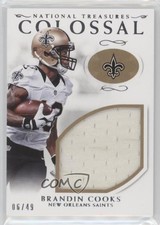 2016 Panini National Treasures Colossal Materials 6/49 Brandin Cooks #10 gp3