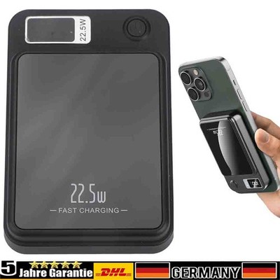 Wireless Chargers Power Bank 10000mAh Magnetic Batterie für iPhone Samsung DE