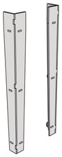 Precision-Cut Modular Model Railway Baseboard Legs 991mm (Pair)