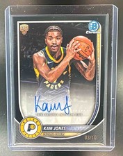 2025-26 Bowman #BCA-KO Kam Jones RC Auto Rookie Chrome Black Refractor /10