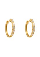 Klassisch Baguette Creolen Gold