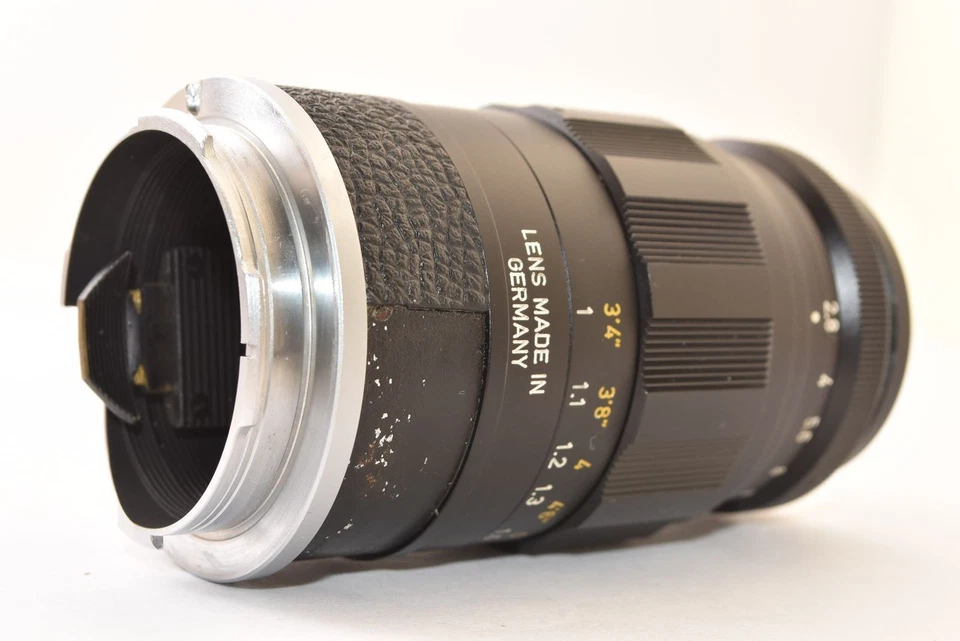 Lente de montaje Leica Elmarit 90 mm F2 8 M de Japón negra usada Foto 3 de 4