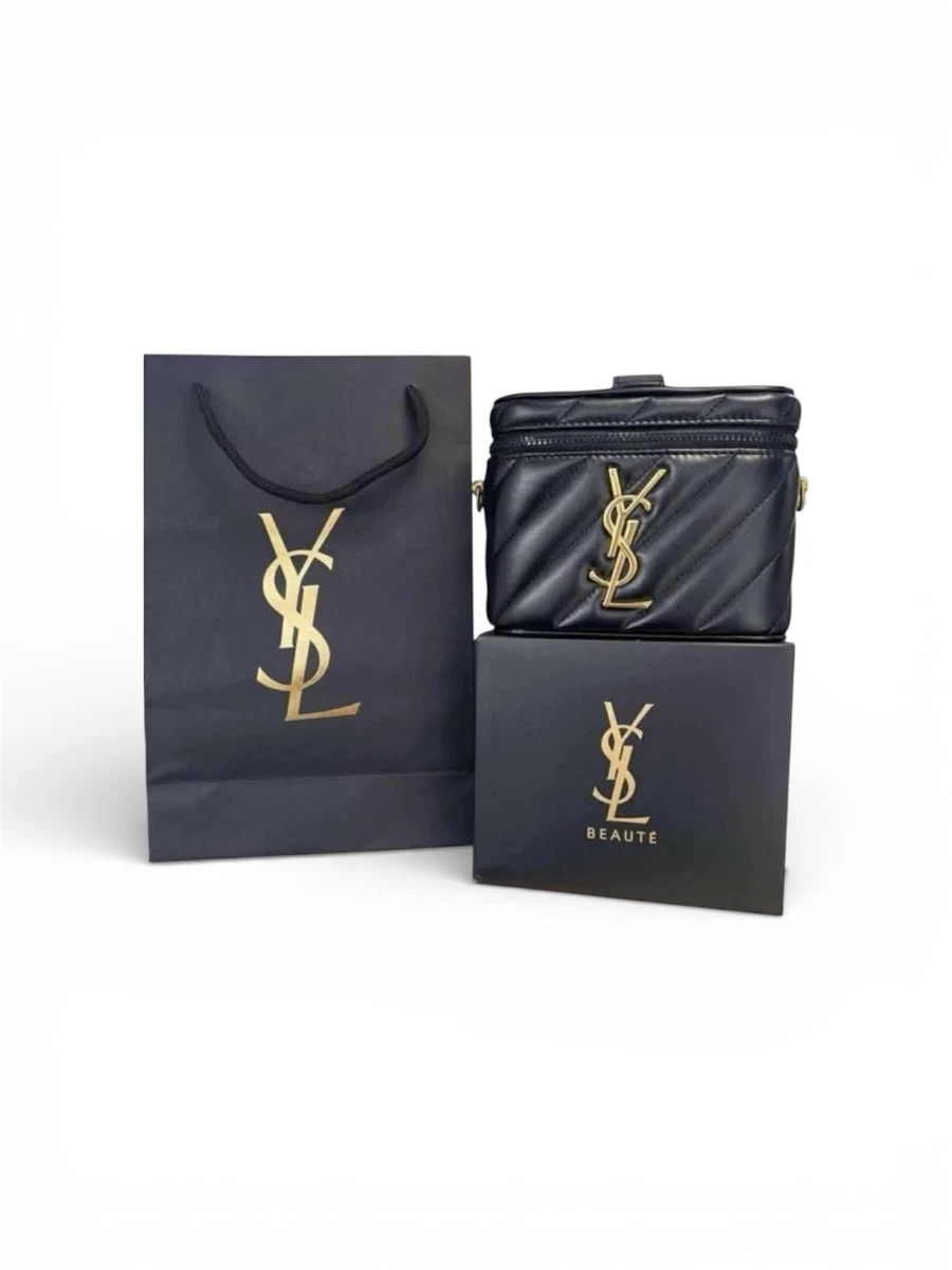 Yves Saint Laurent parfums Black and Gold drawstring Backpack. GWP Yves Saint Laurent Backpacks for Women on Sale up to 90% Off  main image 3