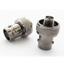 1pc Black BNC Female to SMA Female RF adapter for Walkie Talkies Radio Antenna