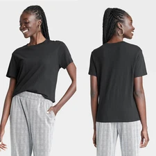 2 PACK Medium - Womens Short Sleeve T-Shirt - A New Day - Black