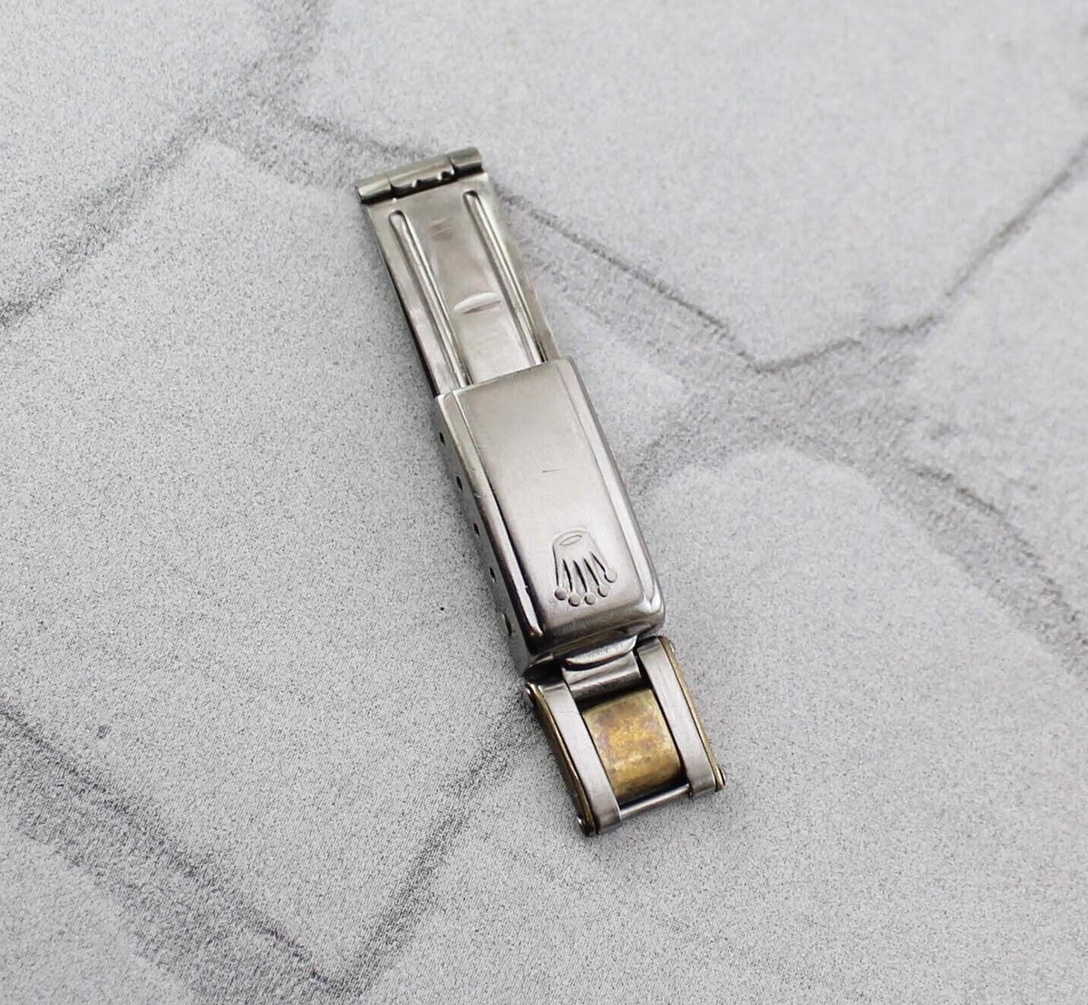 Original Rolex steel clasp & Link Connector for ref 7204 ladies