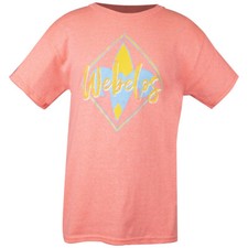 CUB GIRL AND BOY SCOUT OFFICIAL WEBELOS UNIFORM T SHIRT YOUTH SIZE SMALL S 6-8