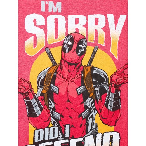Marvel Deadpool Men's I Literally Can Knot & I'm Sorry Short Sleeve Graphic Tee - Picture 5 of 6
