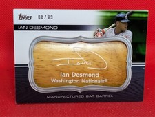 2010 Topps Update Manufactured Bat Barrel Relic #MBB-111 Ian Desmond RC **8/99**