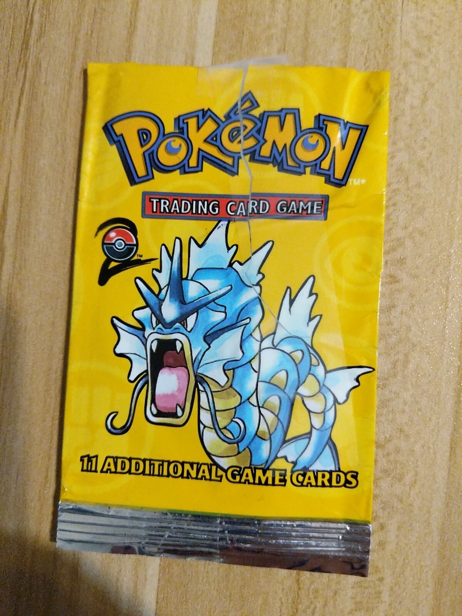 Gyarados - Pokemon Base Set 2 Booster Pack - open and empty