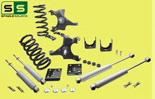 4/6 Drop Lowering Kit  + SHOCKS FOR 88 - 98 Chevrolet GMC C1500 W/1.25" ROTOR V8