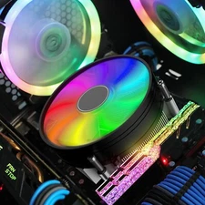 90mm CPU Cooler RGB Fan Heatsink - Intel LGA 1200 1156 1155 1151 1150 1366