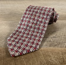 Vintage Brooks Brothers Makers All Silk Neck Tie Made in USA Red 59 X 3.75