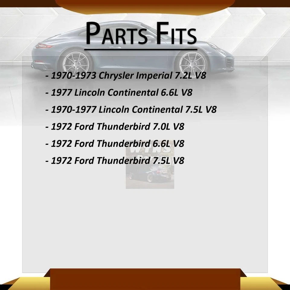 GMB 后轴所有接头通用接头适用于福特 Thunderbird 1972 — 第 2/4 张图片