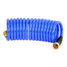 HoseCoil HS1500HP 15' Blue Self Coiling Hose w/Flex Relief