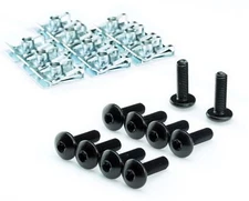 Motorcycle Car Screws Aluminium Black Anodised Aluminium Screws Clamps Clips