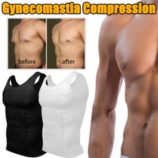 Men Gynecomastia Compression Shirt Slimming Shapewear to Hide Man Moobs Vest Top