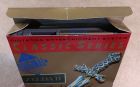 Caja de juego manual vintage para coleccionistas Nintendo Zelda 2: The Adventure of Link NES+