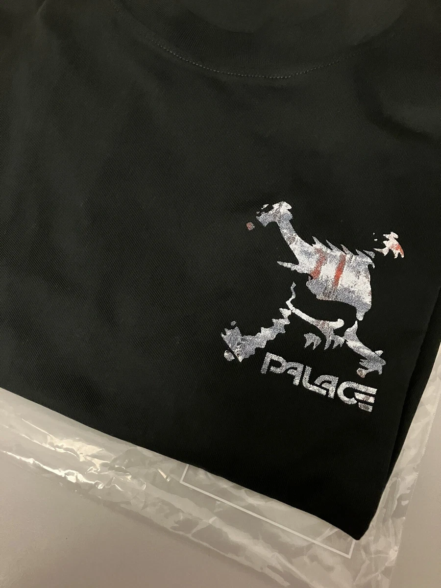 PALACE SKATEBOARDS OAKLEY T-SHIRT BLACK SIZE LARGE SUMMER 2023