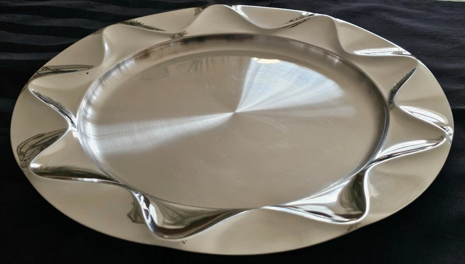 PLACA CARGADOR ACERO INOXIDABLE DANSK ORIGAMI TALC Foto 3 de 4