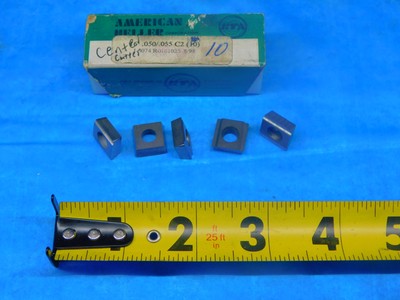 8PCS NEW AMERICAN HELLER 16 .050/.055 C2 CARBIDE INSERTS FOR UNIDEX DRILL HEAD