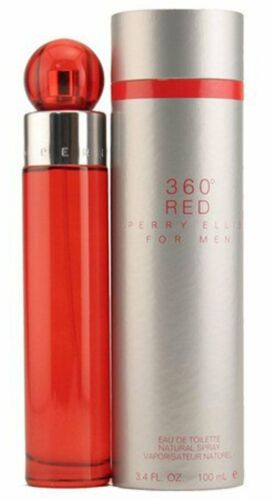360 RED for Men by Perry Ellis Cologne 3.4 oz EDT New in Box - 第 1/2 張圖片