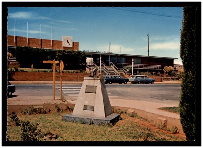 Postcard RPPC-Charles Rasp Memorial & N.S.W. Railway Station, Broken ...