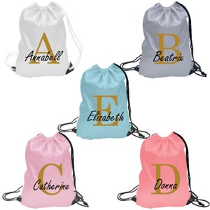 drawstring personalised bag