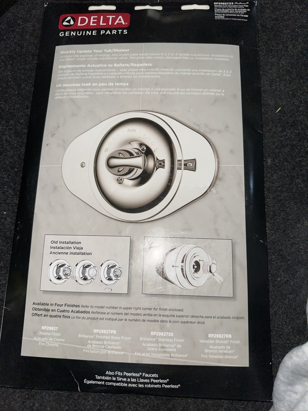 Delta RP29827SS Shower Renovation Cover Plate Stainless for sale online