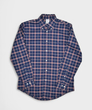 Brooks Brothers Shirt Mens M Regent Blue Plaid Supima Cotton Original Polo