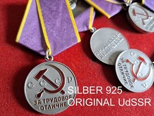 SILBER Medaille F&Uuml;R AUSZEICHNUNG IN  ARBEIT UDSSR Orden ausgezeichnete arbeit