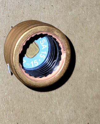 MERSEN FERRAZ SHAWMUT SAG15 15 AMP FUSE STAT ADAPTER