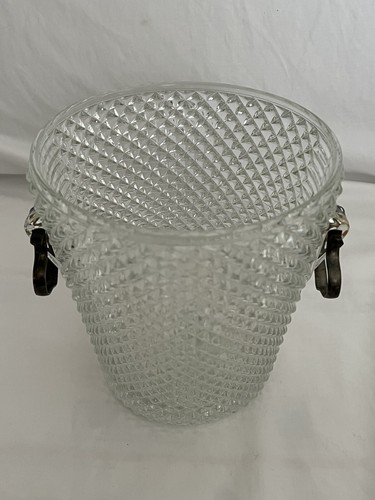 Secchiello champagne vintage metà secolo taglio diamante 7" alto 7" largo - Foto 2 di 8