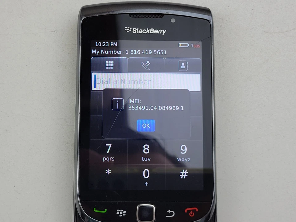 BlackBerry Torch (9800) 4GB (AT&T) QWERTY Slider Smartphone - CRACKED - J7480 - Image 4 of 4